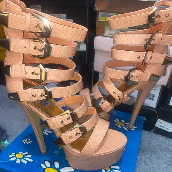 Shenique boutique Shoes - Multi Buckle Heels